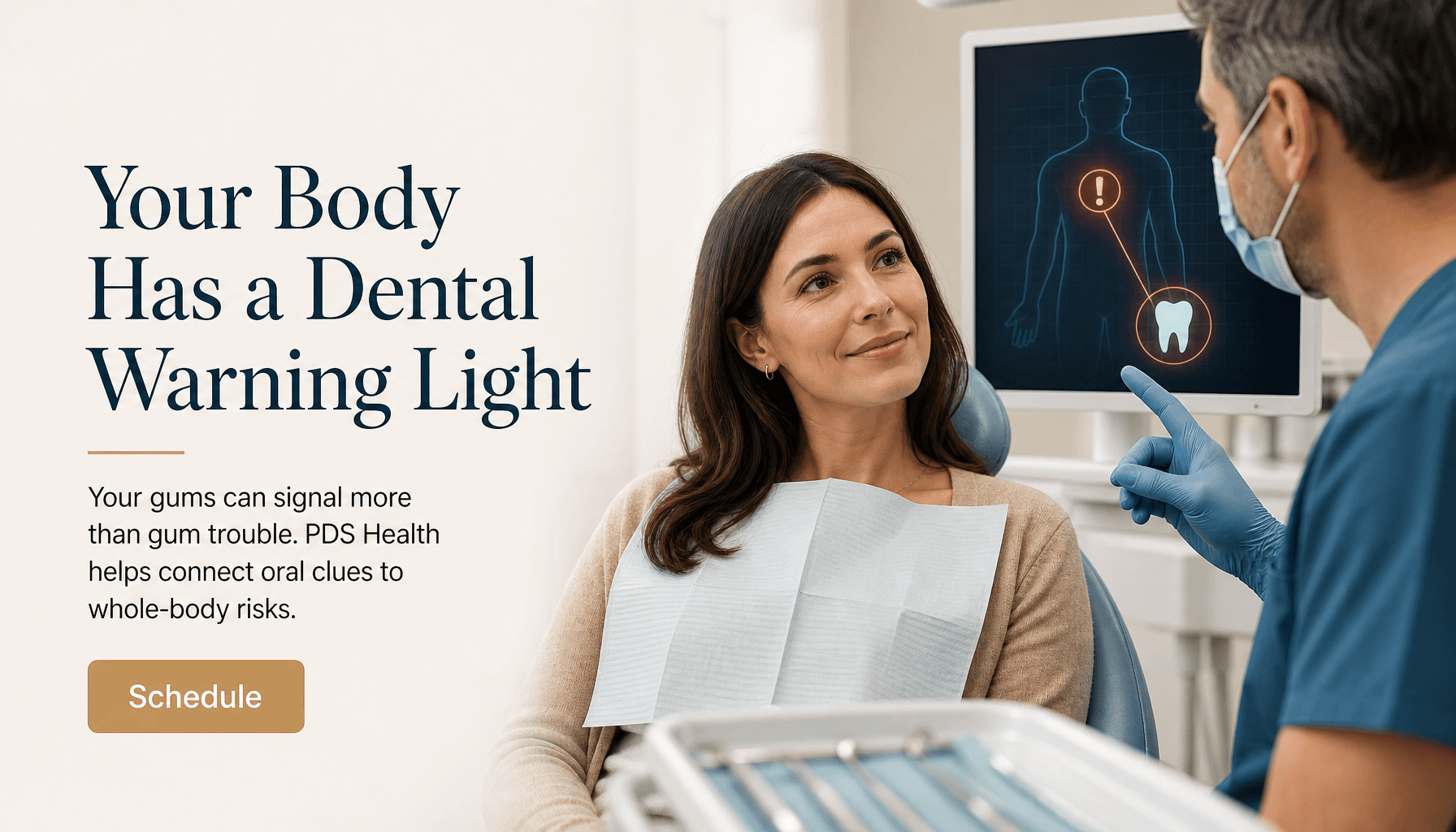 Pacific Dental Services spec banner ad created by Ad Legends