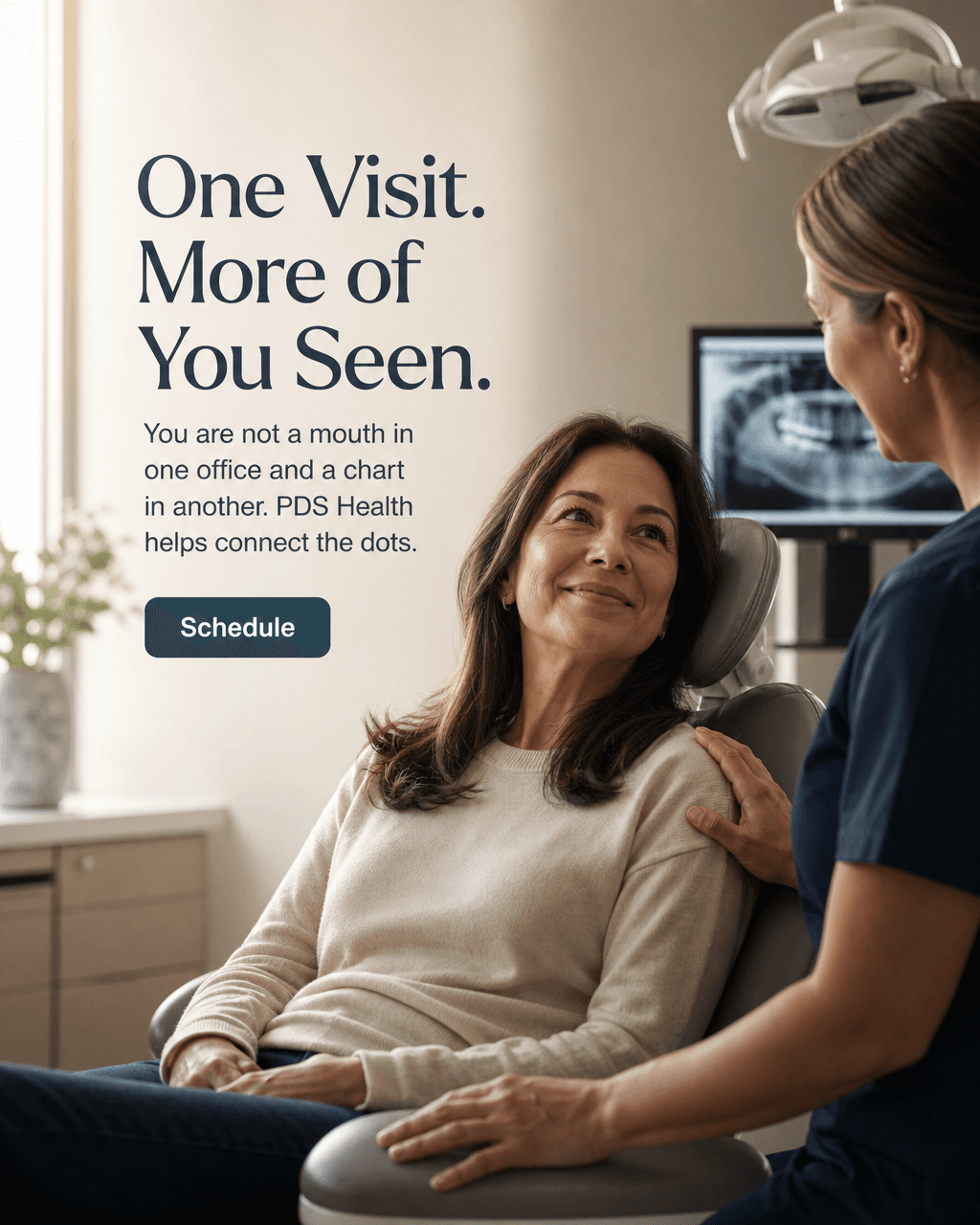 Pacific Dental Services feed post spec ad created by Ad Legends